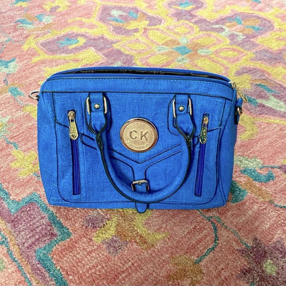 Calvin Klein Royal Blue Satchel